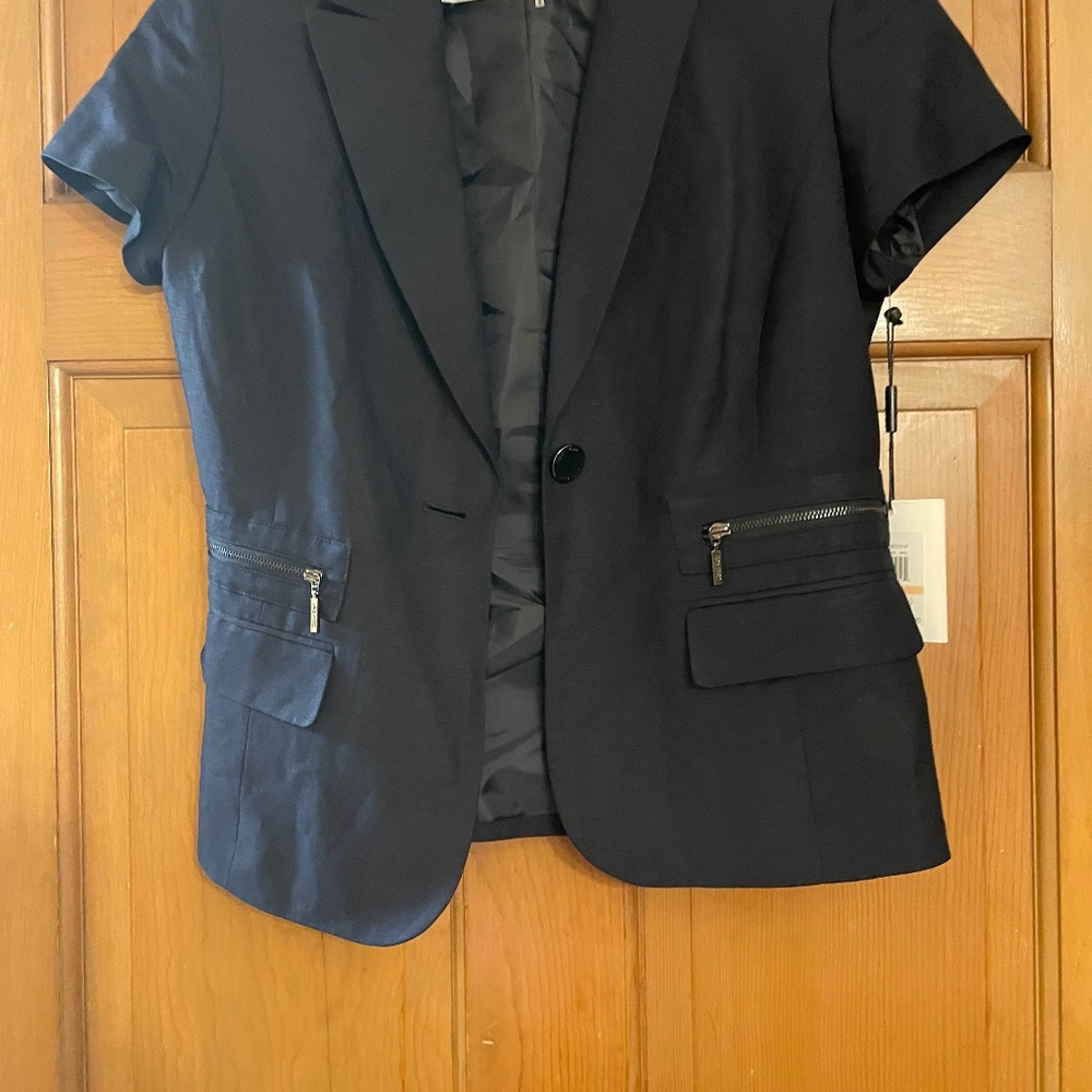 Blue suit jacket